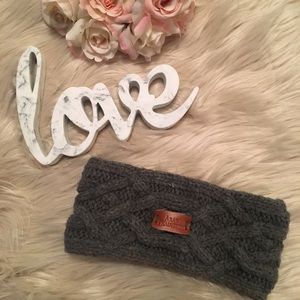 Grey Wool Headband